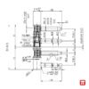 Balama usa lemn - Cemom F, schema tehnica