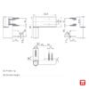 Balama usa termopan, lemn - Roto Solid S | 150 P, schema tehnica