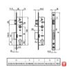 Broasca pentru usa din PVC - Europortal, schema tehnica