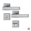 Maner usa interior cu rozeta - HOPPE Milano, baie, titan