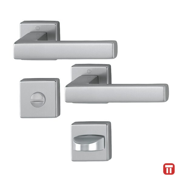 Maner usa interior cu rozeta - HOPPE Milano, baie, titan