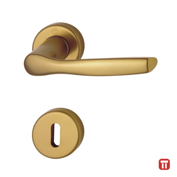 Maner usa interior cu rozeta - HOPPE Milano, bronz