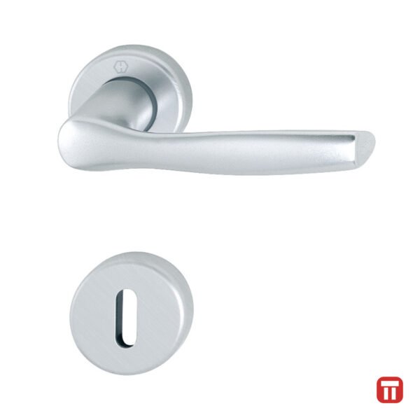 Maner usa interior cu rozeta - HOPPE Milano, silver