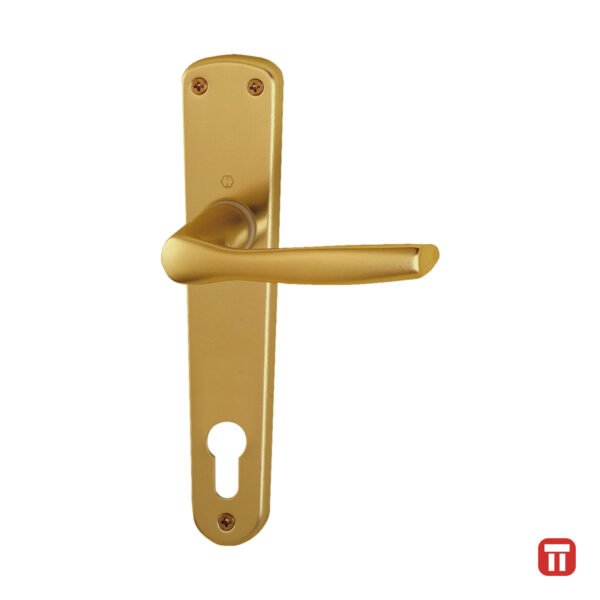 Maner usa interior cu sild - HOPPE Milano, cilindru, bronz